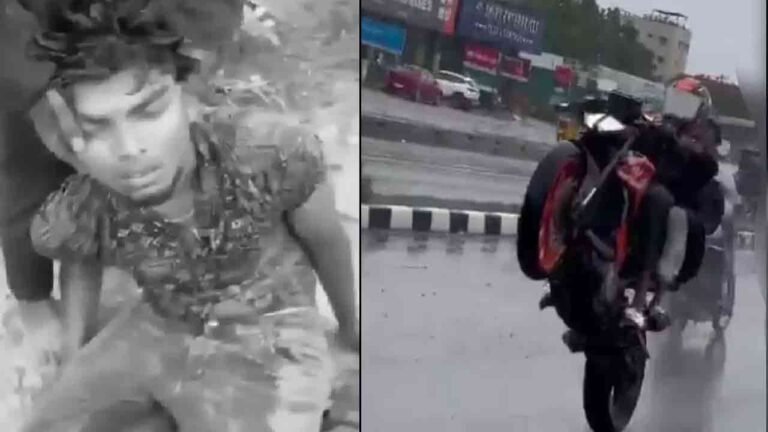 Bike Stunt Ends in Tragedy at Hayathnagar 