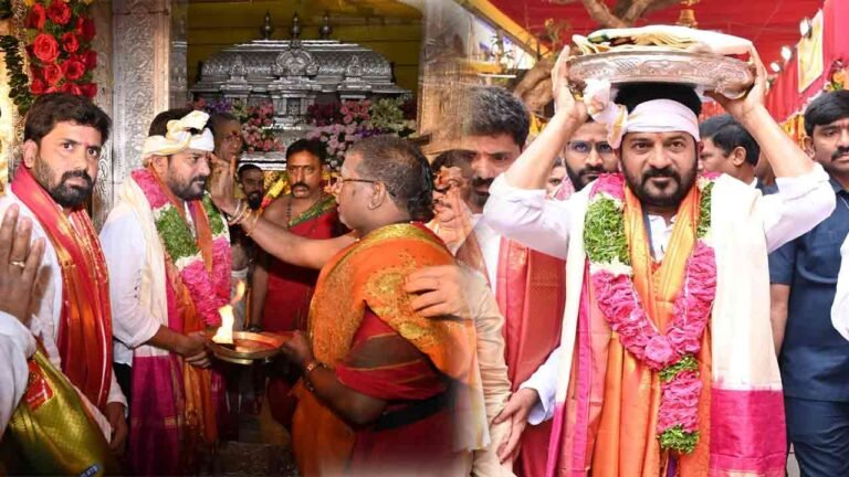 CM Revanth Reddy Visits Goddess Mahakali In Secunderabad Ujjain