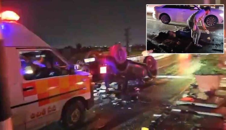 Hyderabad Businessman Dies After Car Overturns On PVNR Expressway