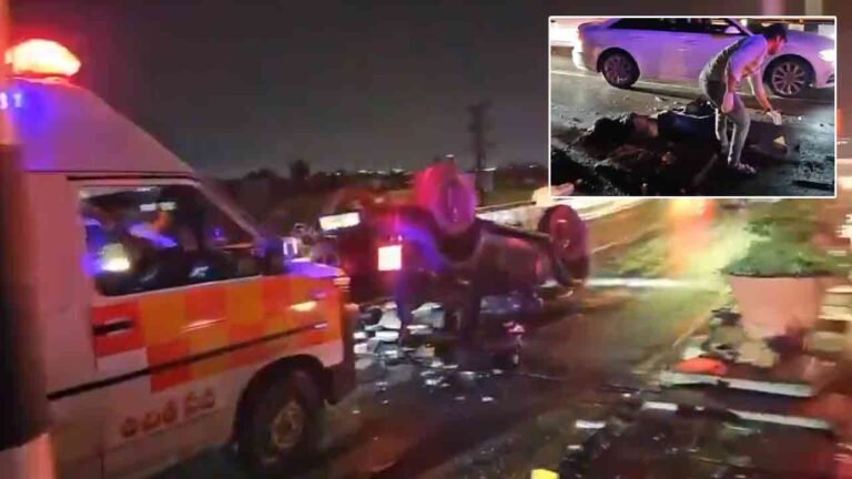 Hyderabad Businessman Dies After Car Overturns On PVNR Expressway