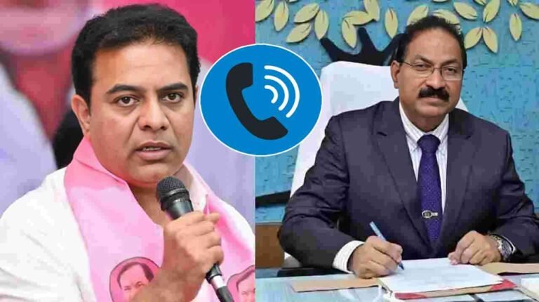KTR Spoke To TGPSC Chairman Mahender Reddy On The Phone 
