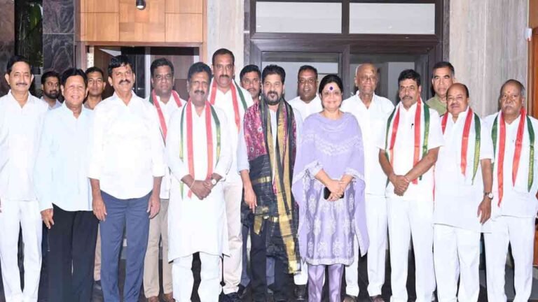 Six BRS MLCs Shock the Party and Join Congress in Hyderabad