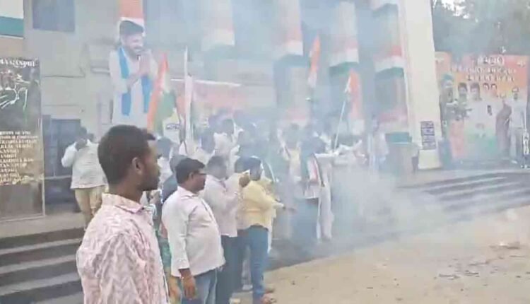 Celebrations At Gandhi Bhavan On Farmer Loan Waiver