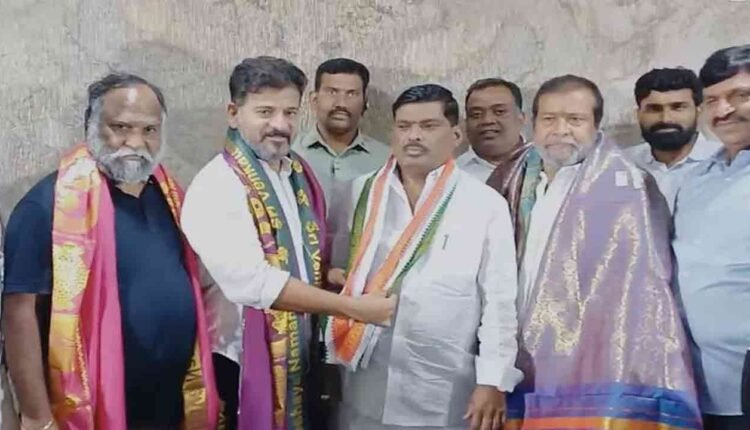 Patancheru BRS MLA Mahipal Reddy Joins Congress