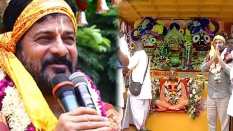 Revanth Participated In ISKCON Temple Jagannath Rath Yatra