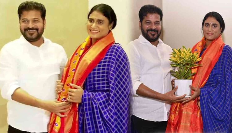 Sharmila Meets Revanth Reddy And Other Ministers In Hyderabad 