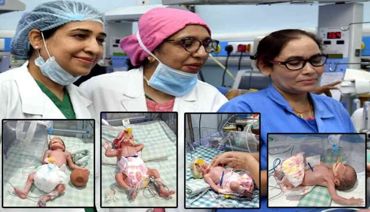 A 26 Years Old Woman Gave Birth To Quadruplets At Mina Multispeciality Hospital