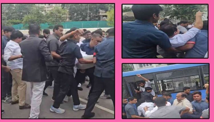 BRS MLAs Forcefully Removed From The Assembly, Shifted To Telangana Bhavan