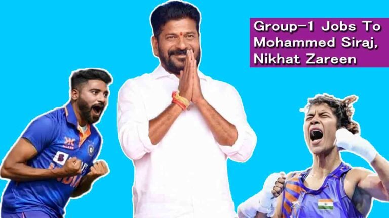 Group-1 Jobs To Mohammed Siraj, Nikhat Zareen