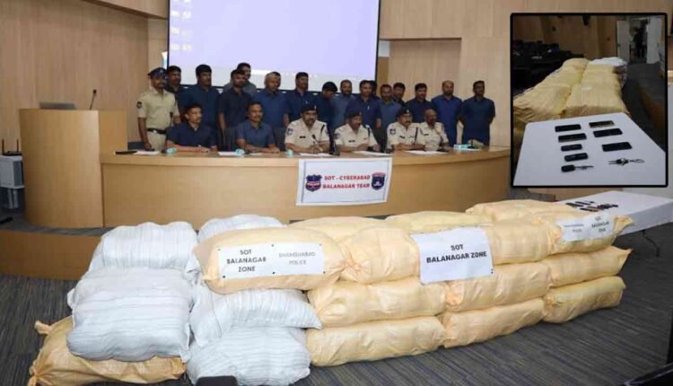 Police Seized A Huge Quantity Of Marijuana In A Container