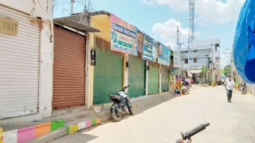 Commercial Establishments Remain Closed As Bandh Observed In Adilabad