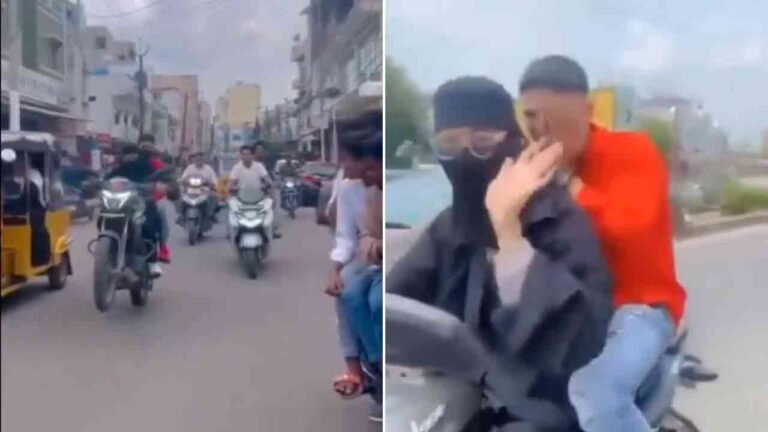 Youth Wearing Burqa Do Stunts In Old City, BOOKED