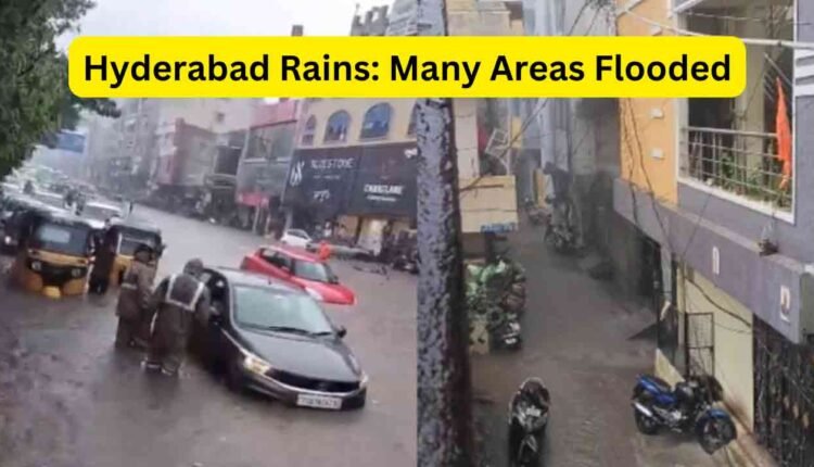 Heavy Rain Lashes Hyderabad: Many Areas Flooded