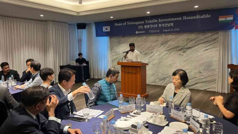 CM Revanth Pitches Warangal Textile Park As Ideal Destination For Korean Firms