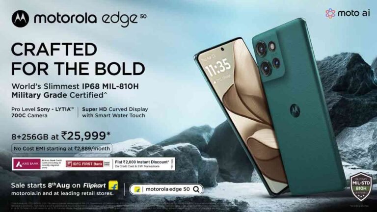 Motorola launches New Motorola Edge 50 at just Rs 25,999