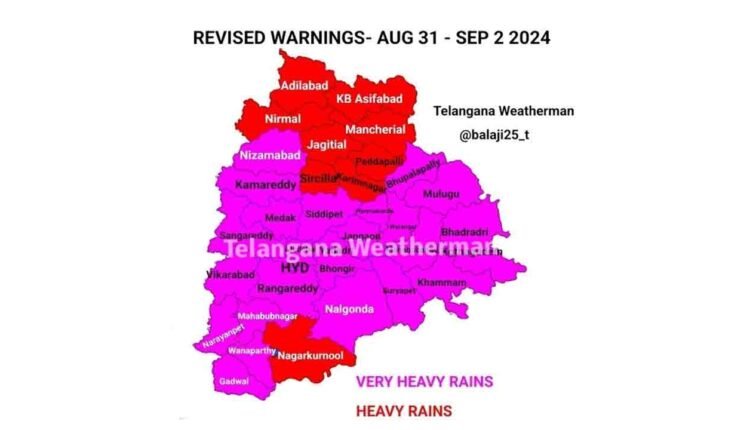 FLOODING RAIN WARNING: Hyderabad Braces for Heavy Rainfall