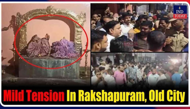 WATCH | Mild Tension After Man Pelted Stones At Temple In Hyderabad