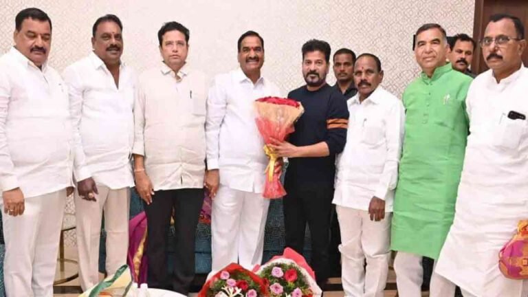 CM Revanth Reddy's Team Returns to Hyderabad After Overseas Tour