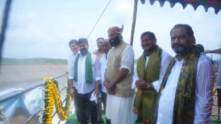Revanth Dedicated Godavari Waters To Farmers Through Sitarama Project