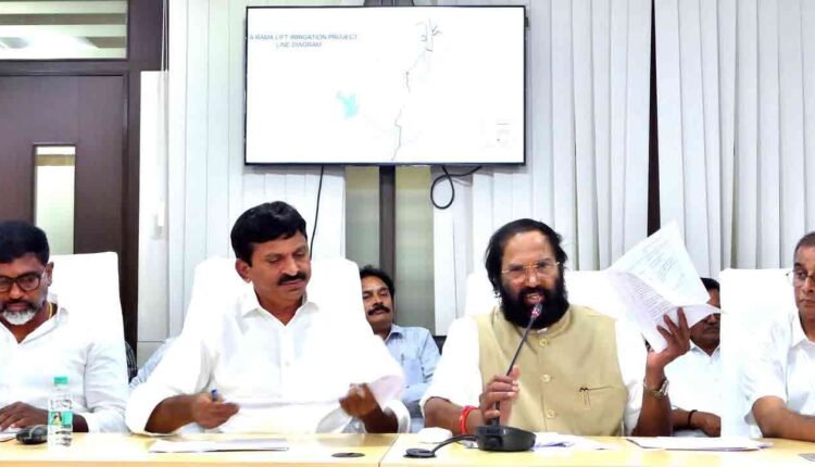 Uttam says only 39% of work of the Sitarama Project was completed under BRS regime