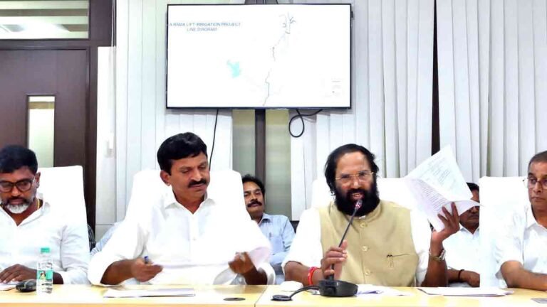 Uttam says only 39% of work of the Sitarama Project was completed under BRS regime