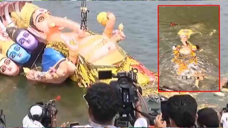 WATCH | Khairatabad Ganesh Immersed, Ganesh Visarjan Held Peacefully In Hyderabad