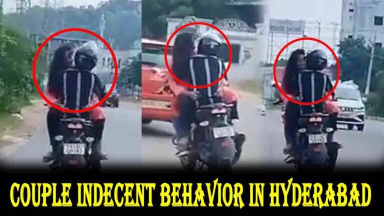 VIDEO | Couple Indecent Behavior on Road in Hyderabad
