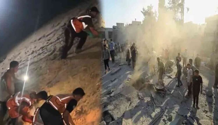 40 Killed, 60 Injured As Israel Strikes Gaza Humanitarian Area