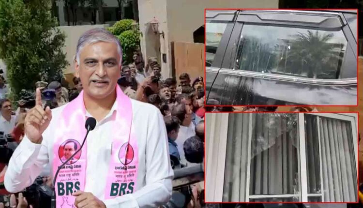 `Harish Rao Condemns Attack On Party MLA Kaushik Reddy