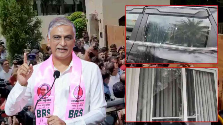 `Harish Rao Condemns Attack On Party MLA Kaushik Reddy