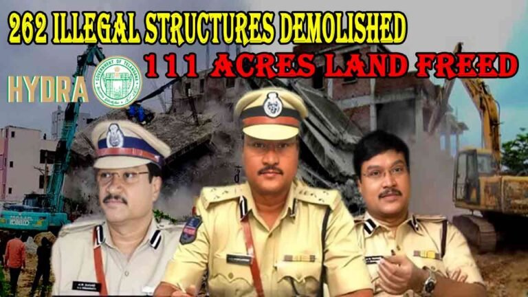 HYDRA: 262 Illegal Structures Demolished, 111 Acres Land Freed