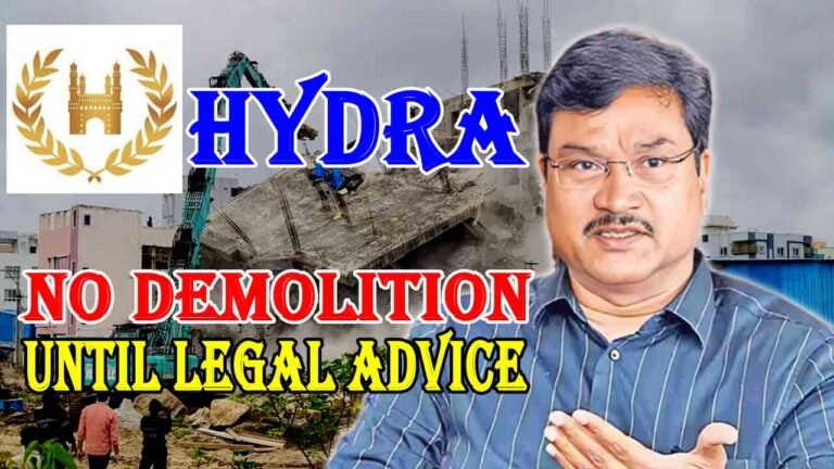 HYDRA Stops Aggressive Demolitions: No Demolition Until The Legal Advice