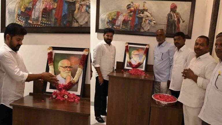 CM Revanth Paid Tribute To Kaloji Narayana Rao