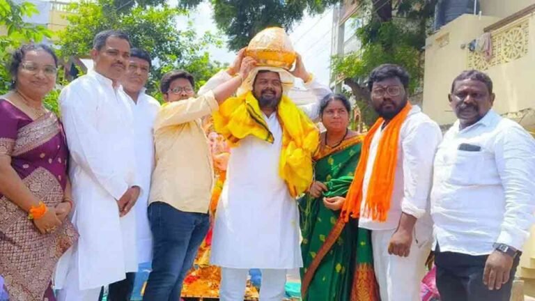 Muslim Wins Ganesh Laddu In Auction In Khammam