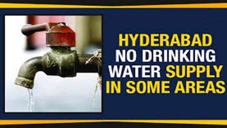 No Water Supply in Many Areas of Hyderabad on February 1