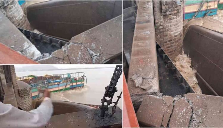 Prakasam Barrage Gate Damaged! Second Highest Flood Discharge Reported
