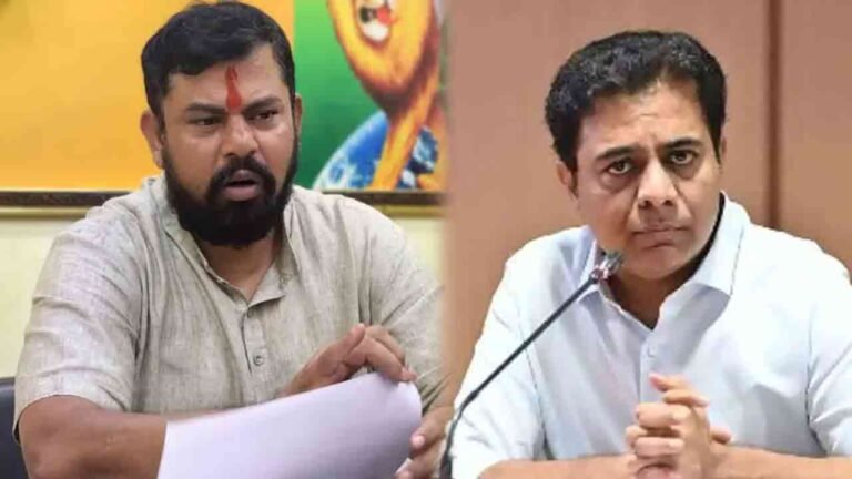 Raja Singh Warns To KTR On Comments Of Taking Action Against Police Officers