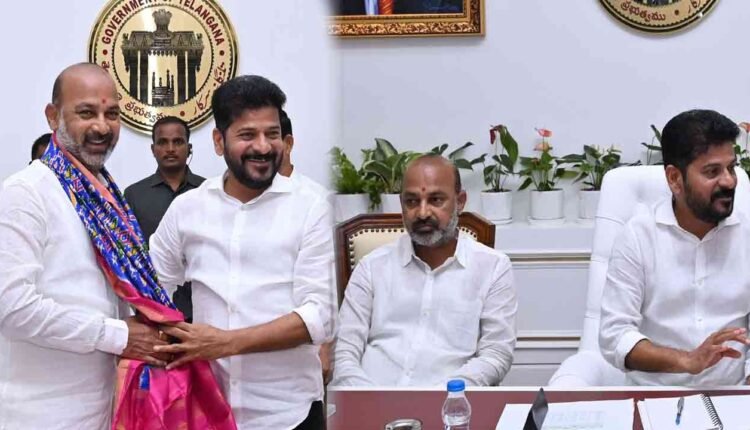 First Time: CM Revanth Reddy And Bandi Sanjay Together In One Frame
