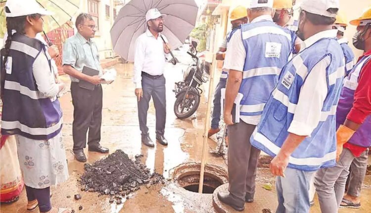 HMWSSB Managing Director Inspects Areas Affected by Sewage Overflow
