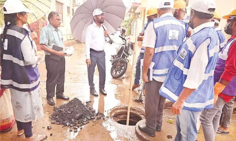 HMWSSB Managing Director Inspects Areas Affected by Sewage Overflow