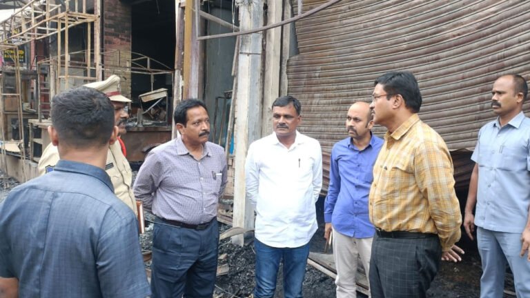 HYDRA Chief Inspectes Cracker Store After Fire Breakout