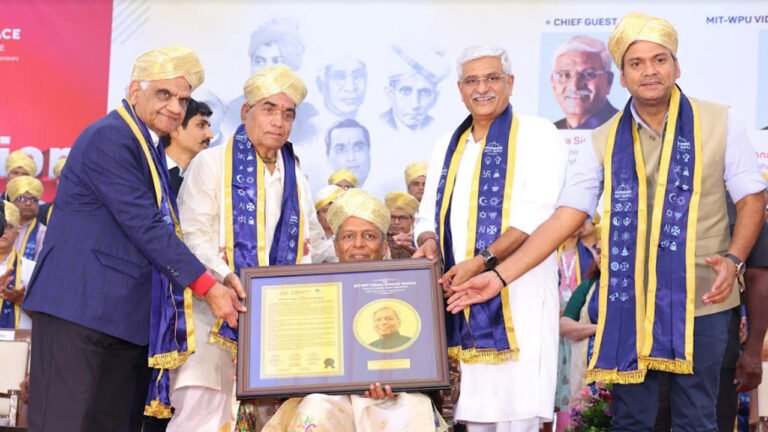 MIT-WPU Honours Distinguished Scientist Dr. Krishnaswamy Vijay Raghavan with the Vigyan Maharshi Samman at the 6th Convocation Ceremony