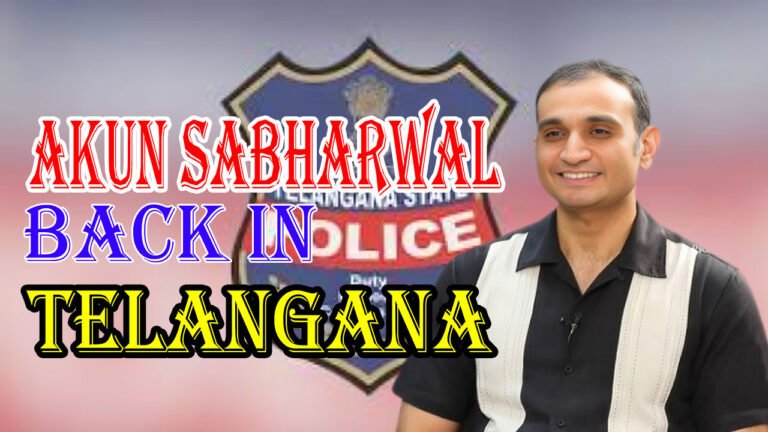 IPS Akun Sabharwal Again For Telangana