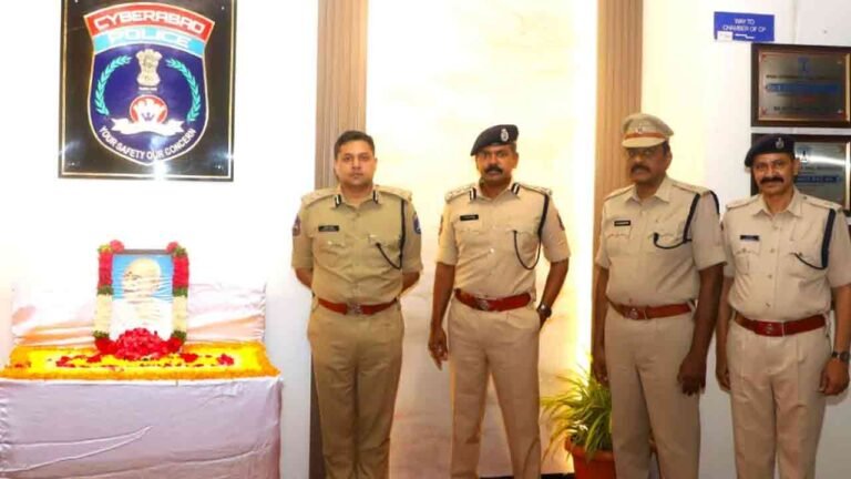 Gandhi Jayanti Celebrations at Cyberabad CPO
