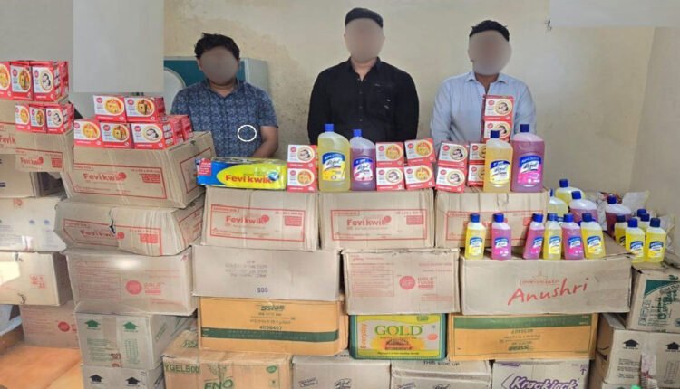 Raided Duplicate Consumer Goods Sale Shops At Begum Bazar