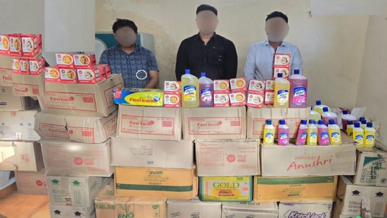 Raided Duplicate Consumer Goods Sale Shops At Begum Bazar