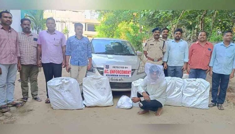 Driver Hired For Rs. 50 Thousand To Transport Ganja, Arrested By Excise Police