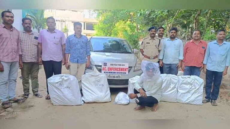 Driver Hired For Rs. 50 Thousand To Transport Ganja, Arrested By Excise Police