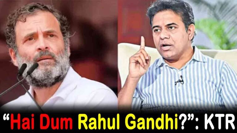 "Hai Dum?": KTR Challenges Rahul Gandhi To Call Fresh Elections Over Musi Project