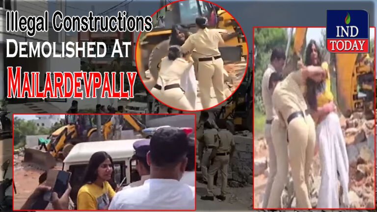 Demolition In Hyderabad Once Again: Tension In Mailardevpally